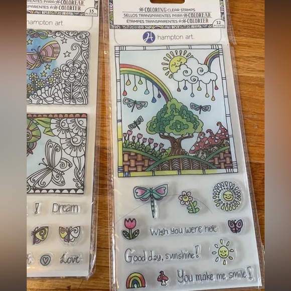 Bundle of 3 Hampton Art colouring clear stamps - Picture 6 of 6